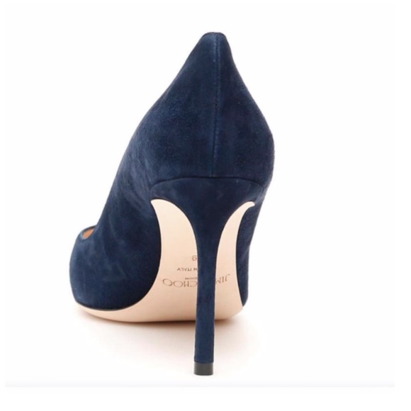 JIMMY CHOO Suede  Pumps in navy - Picture 8 of 10